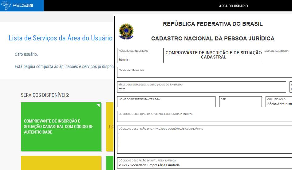 CNPJ Telefone e-mail Pessoa para contato