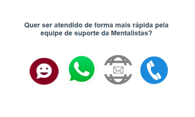 Quer ser atendido de forma mais rápida pela equipe de suporte da Mentalistas?